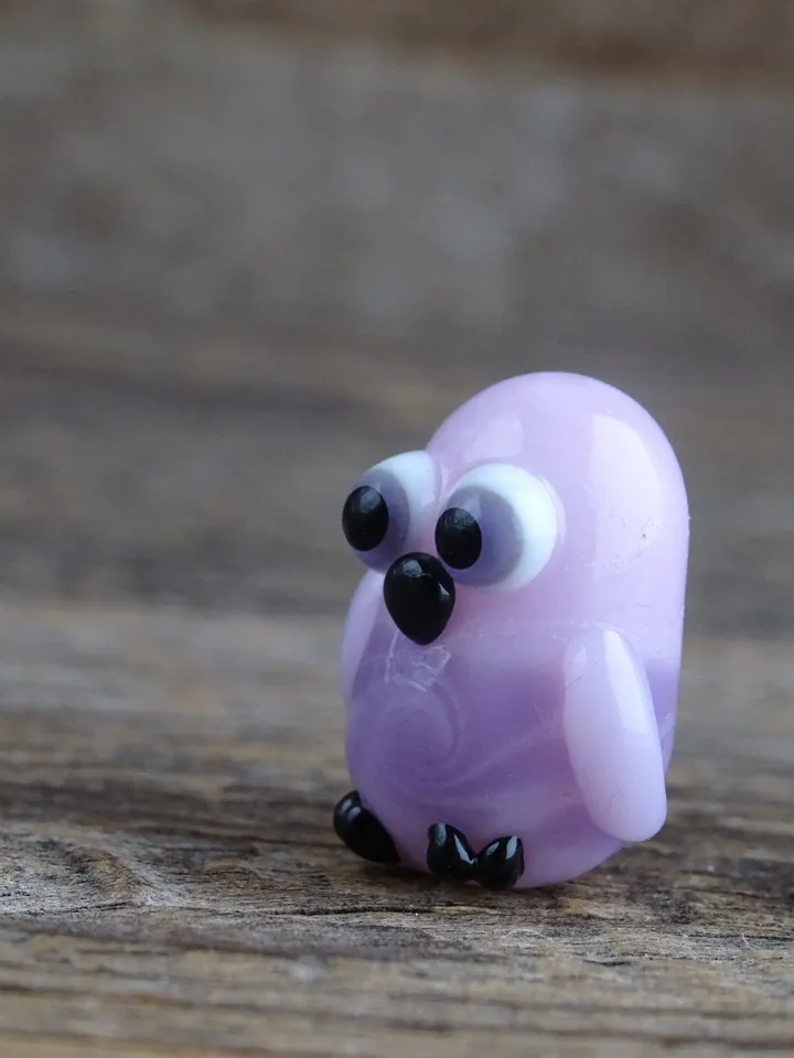 Glass figurines Miniature Owl figurine Tiny owl glass owl gifts graduation gifts Tiny glass animals terrarium figurines Animal figurines