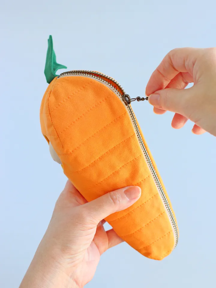 2 PDF Mini Bunny in Dress and Carrot Pouch Sewing Patterns Bundle