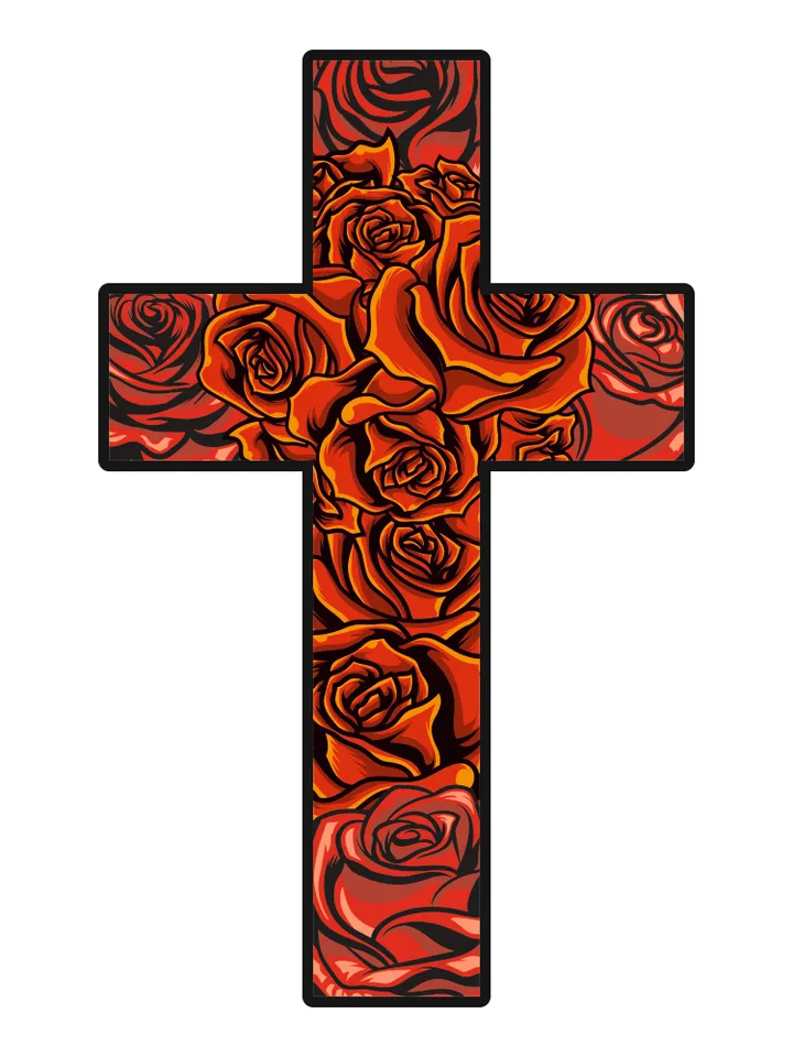 Floral cross svg, Cross bundle svg, Faith cross svg, Roses and cross svg, Flower cross svg