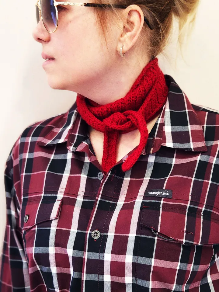Elegant Skinny Crochet Scarf Pattern | I-cord Edge | Sophia Style PDF