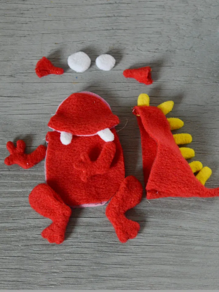Fleece Plush Toy Pattern – Dragon Tail Monster Softie PDF