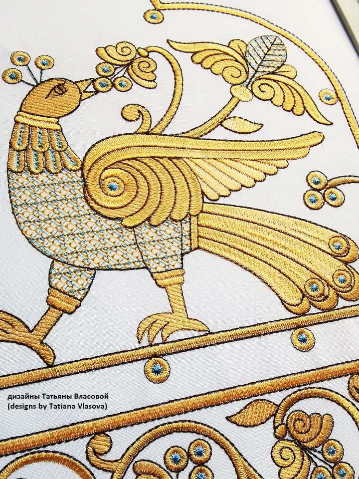 "Agafonovsky" designs for an industrial embroidery machine