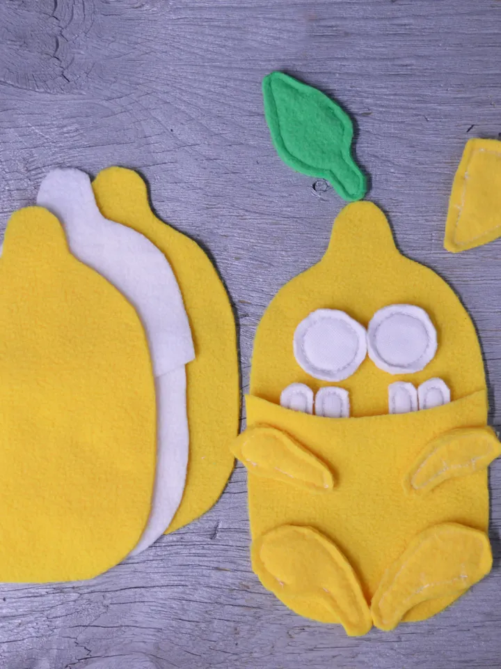 PDF Plush Lemon Pattern – Fleece Softie Toy Tutorial