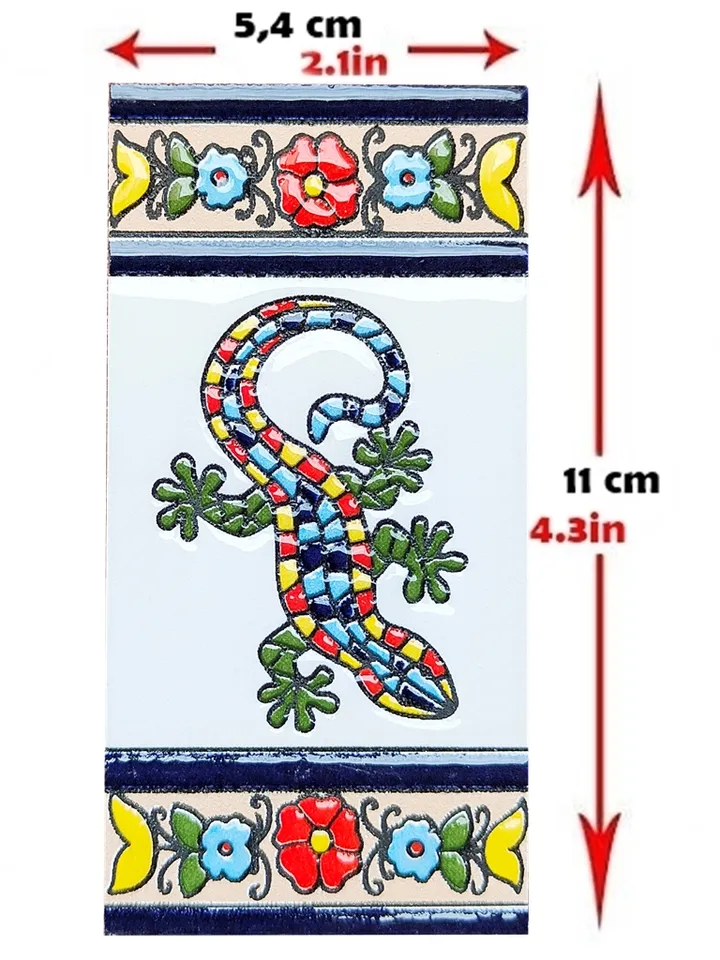 Ceramic letters and numbers 11cm (4.3") for the wall - Hand-glazed in Spain - "CANARIAS" models - Ceramic letters number -