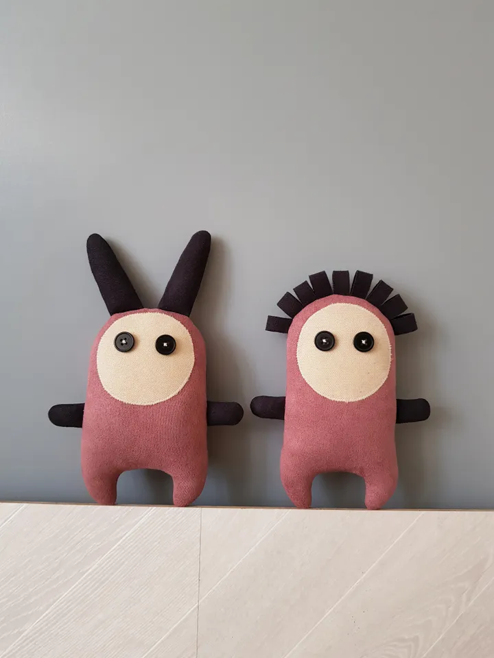 Pink ghost sewing pattern PDF, halloween doll diy, Digital tutorial in english