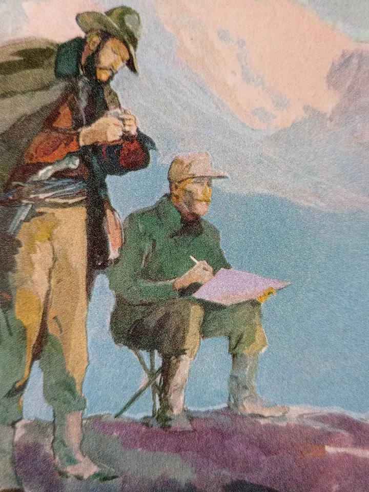 Postcards geographical discoveries