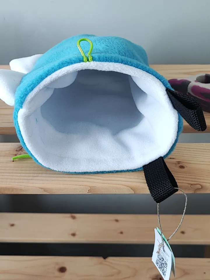 Chalk bag Dino Tail blue for rock climbing