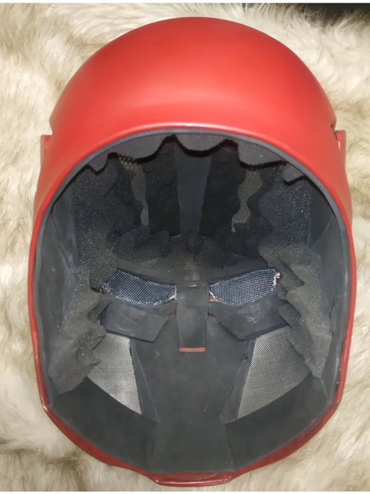 Red Hood helmet - Deadpool helmet - cosplay helmet - steel helmet - hand forged