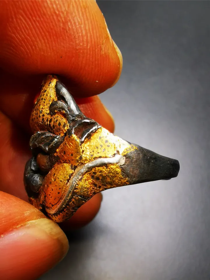Gandhanra Unique Handcrafted Men's Ring, Tibetan Buddhist Garuda Ring,Made of Pure Gold Filled and Silver Filled,Protection Jewelry