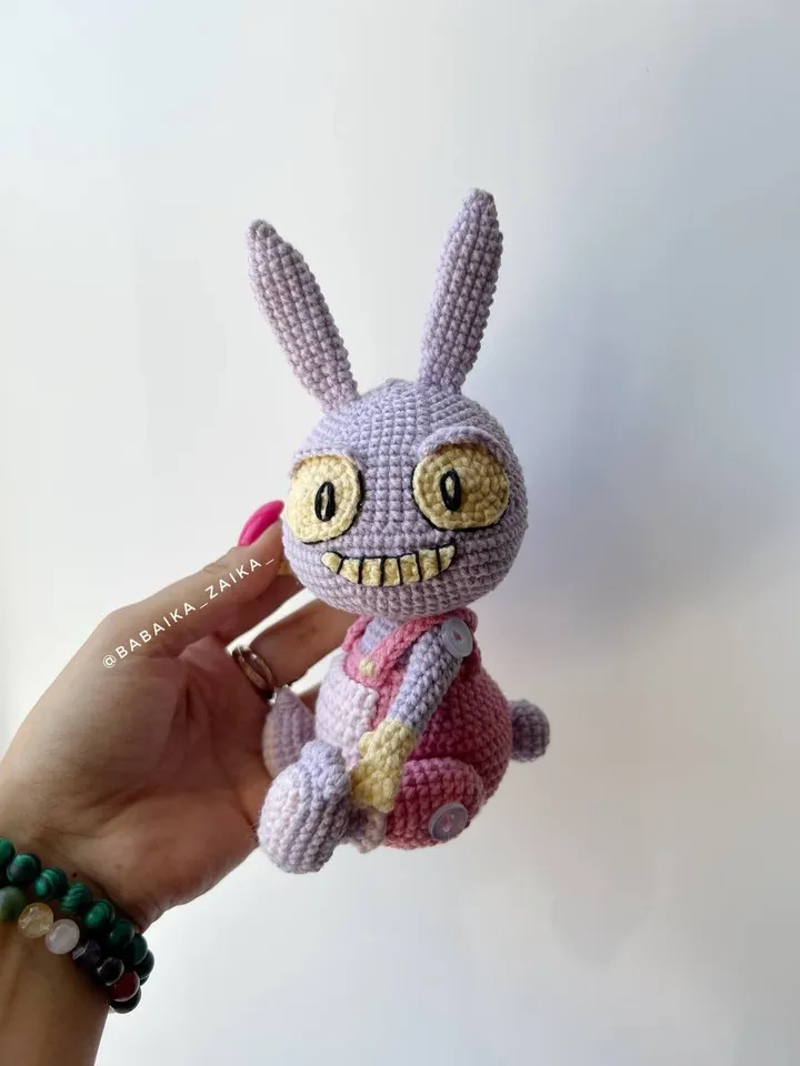 PDF Crochet Jax Pattern, Amazing Digital Circus Amigurumi Bunny Pattern, Crochet rabbit, Halloween Doll Pattern Amigurumi Doll Crochet Bunny
