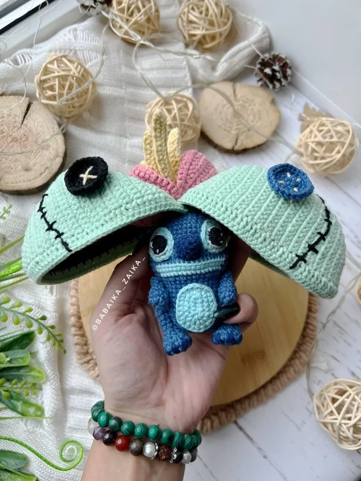 PDF Crochet Pattern Blue Alien Monster in Scrump, Amigurumi funny doll pattern, Cute monster, Animal pattern, Halloween pattern