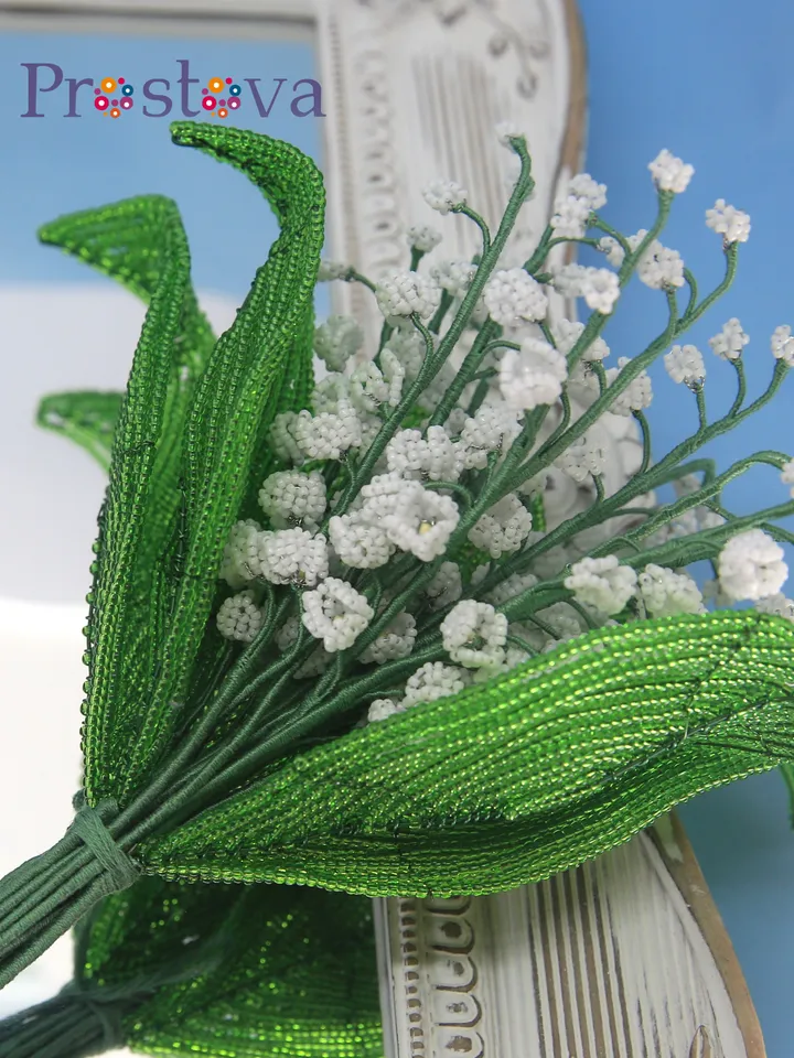 Beaded Flowers pattern | Lilies of the valley | Seed bead patterns | Beadwork pattern | Digital Download - PDF