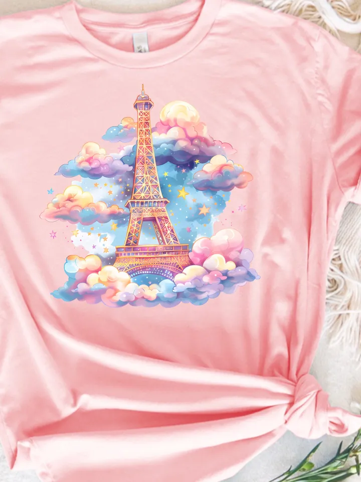 Eiffel Tower png, Eiffel Tower T-shirt design, Pastel clipart, Fashion art, Fashion Clipart, Fashion print, Paris clip art, Paris png