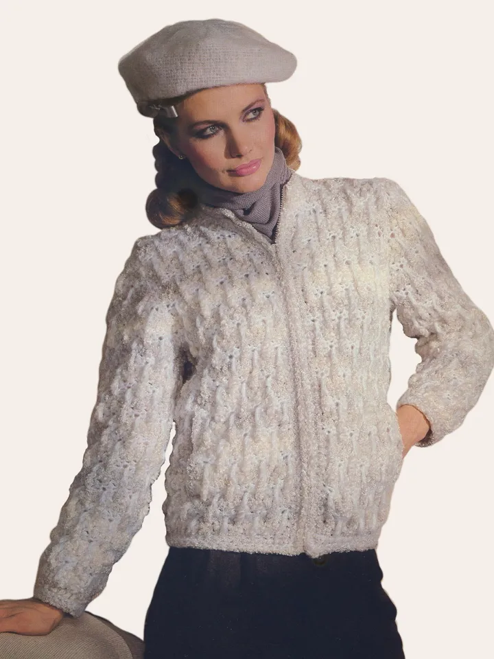 Vintage Crochet Pattern 249 Jacket Women