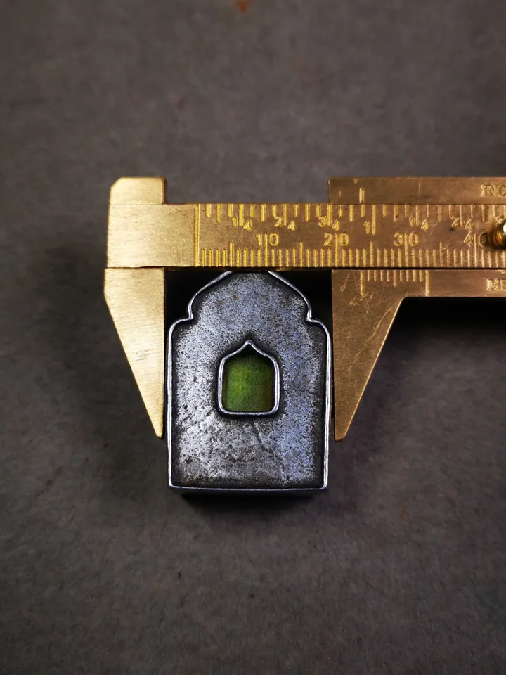 Gandhanra Antique Gau Ghau Shrine,Mini Tibetan Buddhist Altar Amulet Pendant,Made of Cold Iron