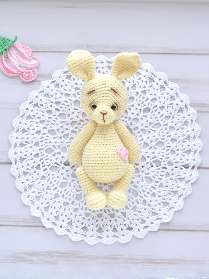 Crochet bunny toy pattern, Amigurumi pattern bunny