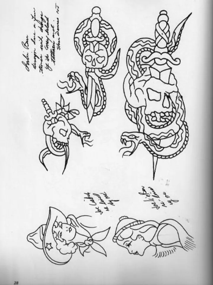 Jerry Swallow Traditional American Tattoo Design