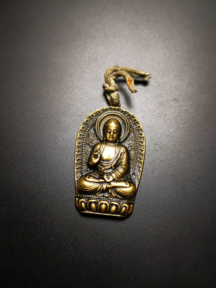 Gandhanra Tibetan Buddhist Amulet,Shakyamuni Pendant,Gautama Buddha Pendant,Made of Brass