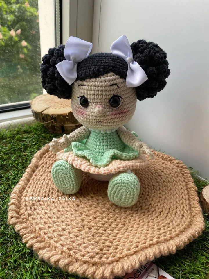 PDF Crochet Baby Doll Amigurumi Pattern, cute amigurumi baby doll, crochet doll, doll pattern, amigurumi baby toy