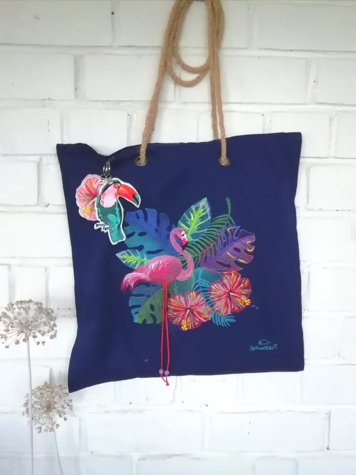 Machine Embroidery DesignFlamingo Tropics