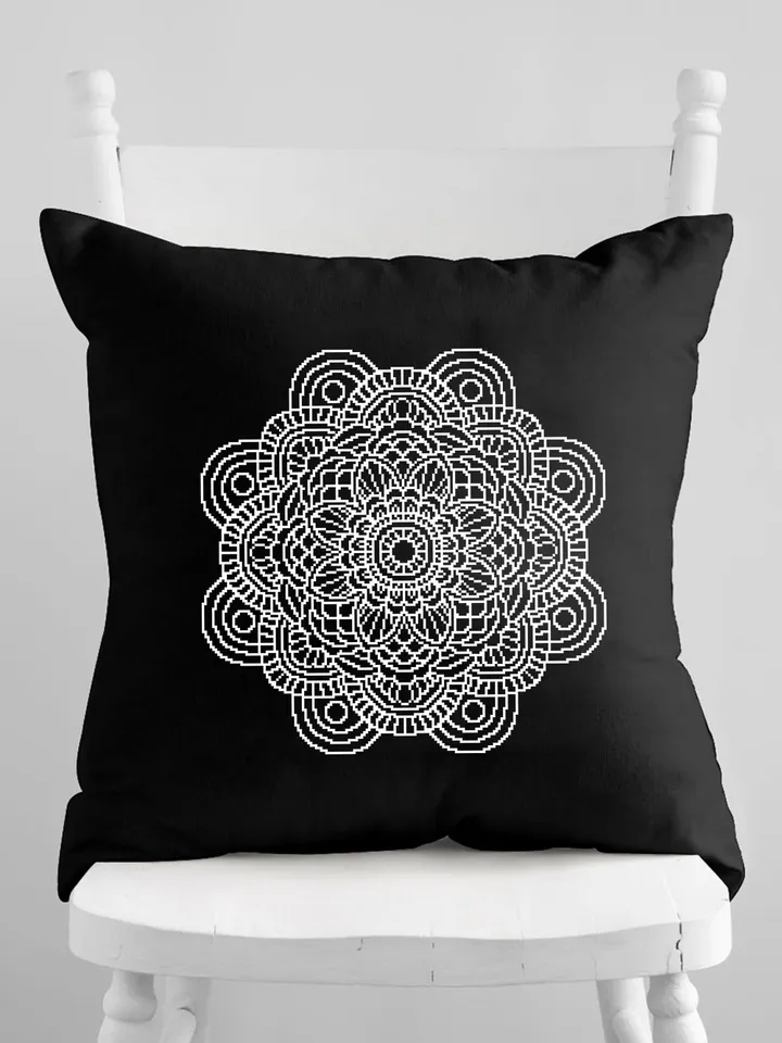 Flower mandala cross stitch pattern PDF download Mandala ornament cross stitch chart, Floral mandala pattern digital PDF, Mandala art #M237