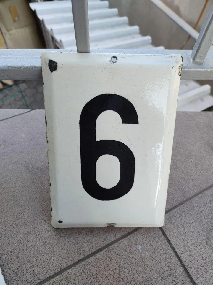 house number large Antique vintage, apartment cottage sign rarity