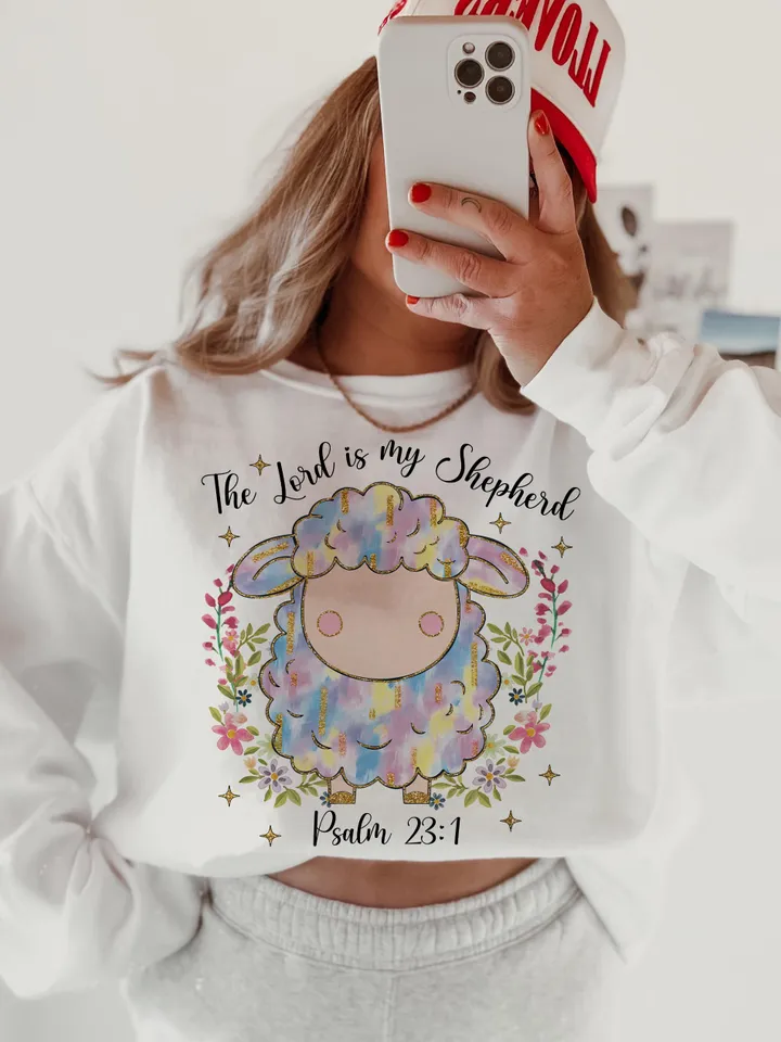 Christian Easter Png, The Lord is my Shepherd Png, He is Risen PNG, Lords Prayer Png, Easter Jesus png, Bible Verse Png, Easter Brushstroke