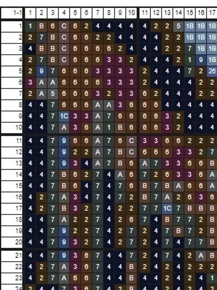 Cross stitch chart Venice #1 Embroidery PDF pattern printable