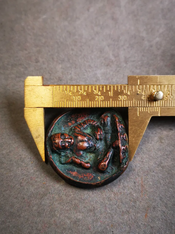 Gandhanra Acient Small Jetsun Milarepa Statue From Kathok Monastery,80 years old