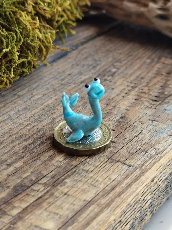 DINOSAUR ORNAMENTS Dinosaur figurine Glass dinosaur decor Miniature Dinosaur gift Dino figurine Glass figurines Tiny glass animals Terrarium