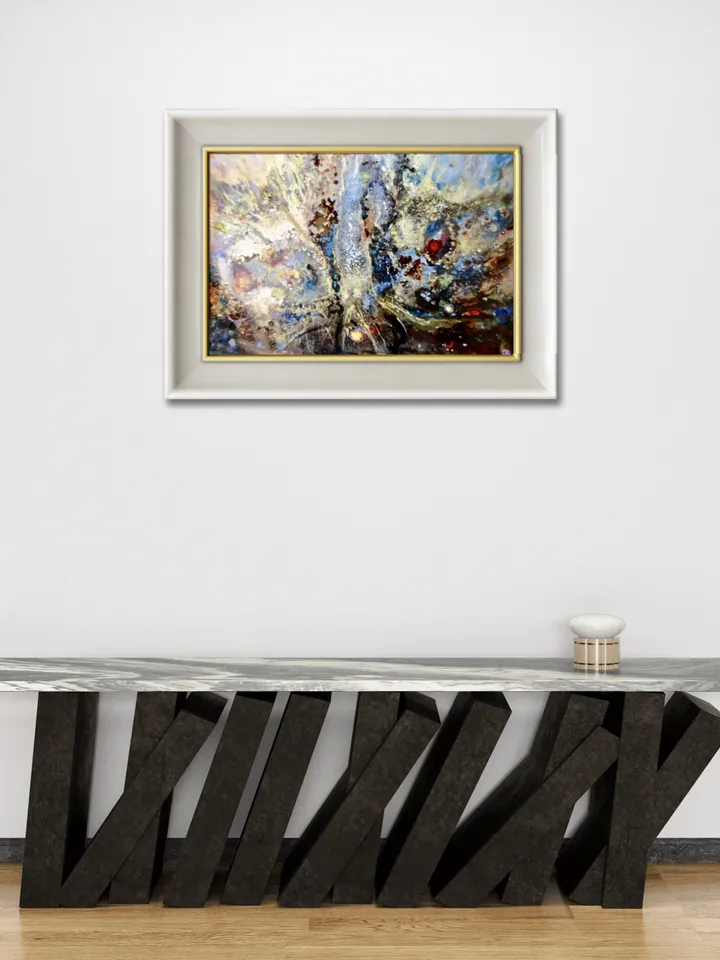 Abstract galaxy butterfly alcohol inks painting on yupo paper, original wall art,unique handmade home decoration,abstract artwork,gift.
