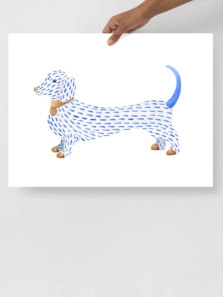 Dachshund Art Watercolor Painting Print Art Dachshund Gift Dog Wall Art Dog Mom Gift Sausage Dog Art Funny Dachshund Art Gift For Him Print