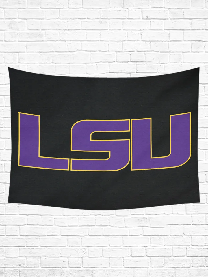 LSU Wall Tapestry, Cotton Linen Wall Hanging