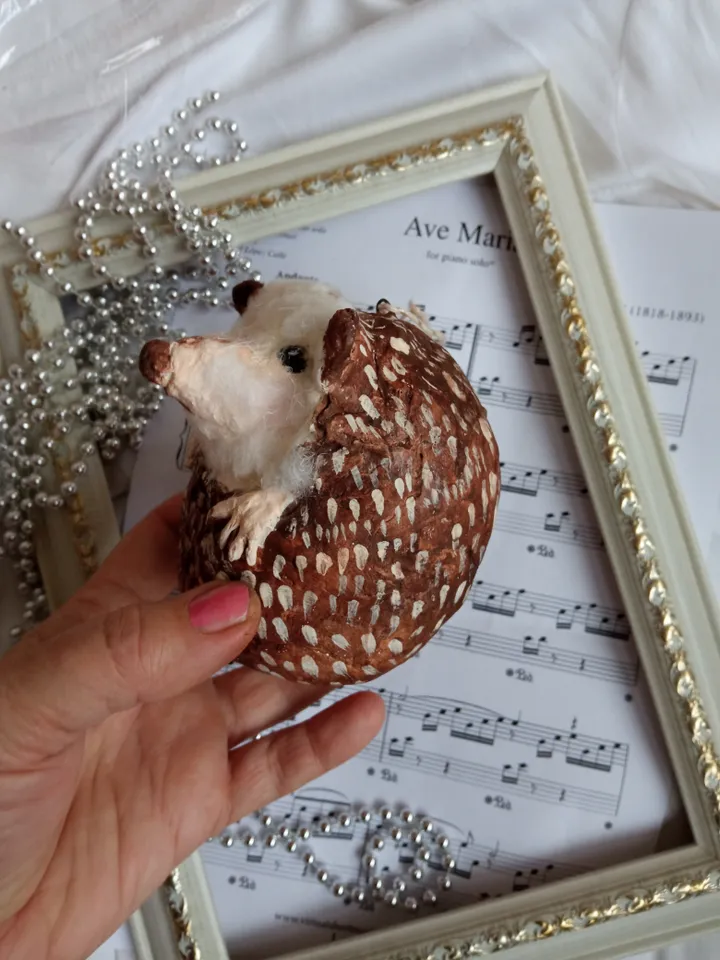Charming Handmade Hedgehog Ornament - Perfect Decor for Christmas or Room. Holiday's gifts.
Christmas tree toy