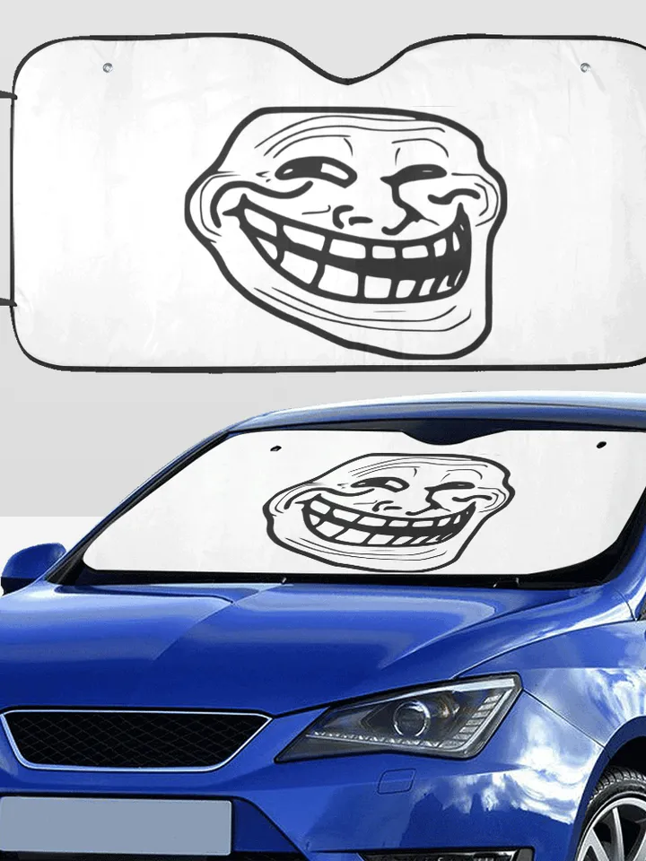 Troll Face Car SunShade