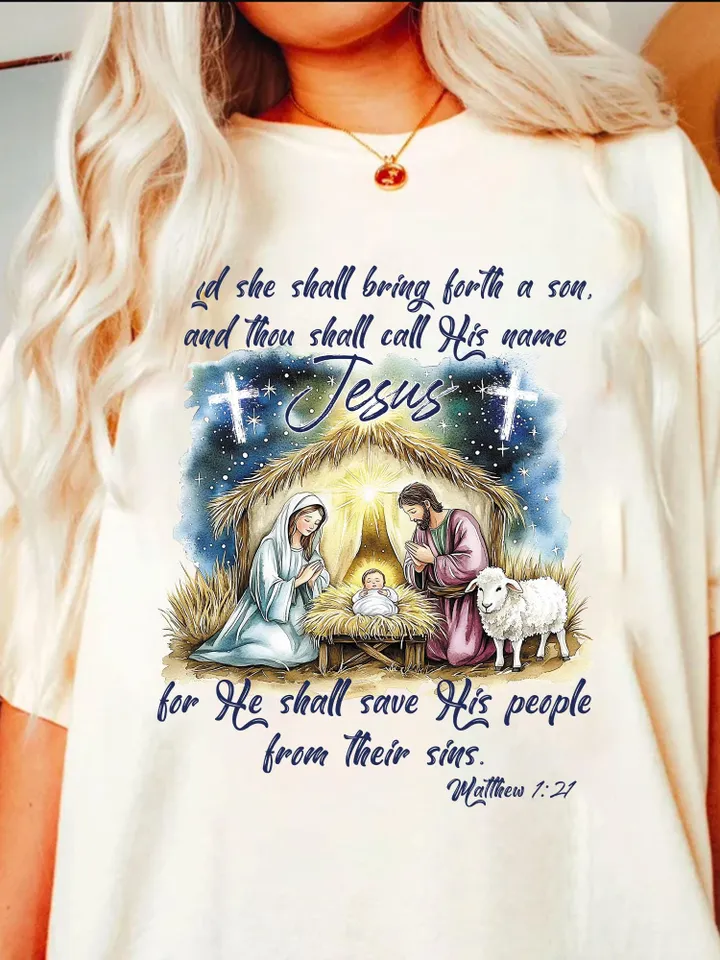Jesus Christmas PNG, She Shall Bring Forth a Son PNG, O Come Let Us Adore Him, Nativity Scene PNG, Christian Christmas Png, Coquette bow png