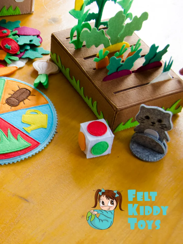 Boardgame Save vegetable garden, eco toy