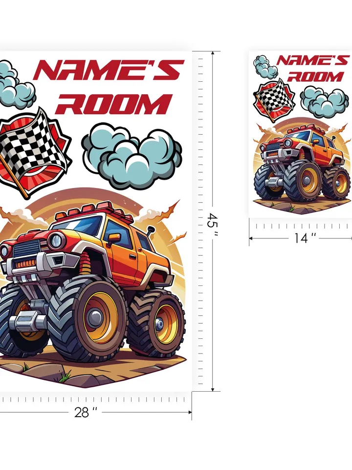 Monster truck Wall Decal Car Sticker el213