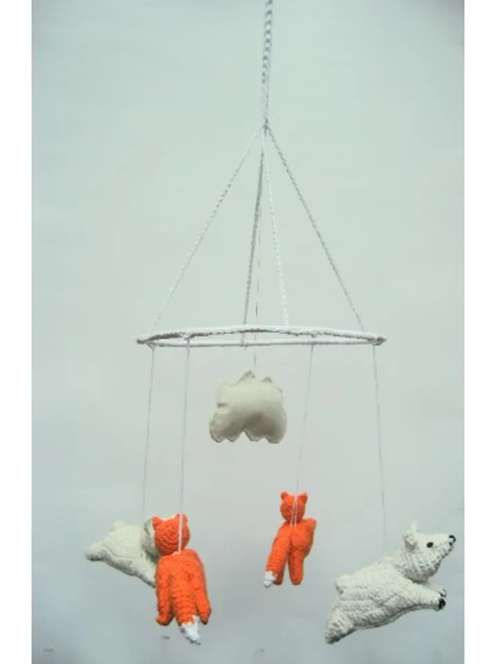 Foxes and bears mobile, Baby mobile, animal mobile, ZOO mobile, forest mobile, Thebabemuse