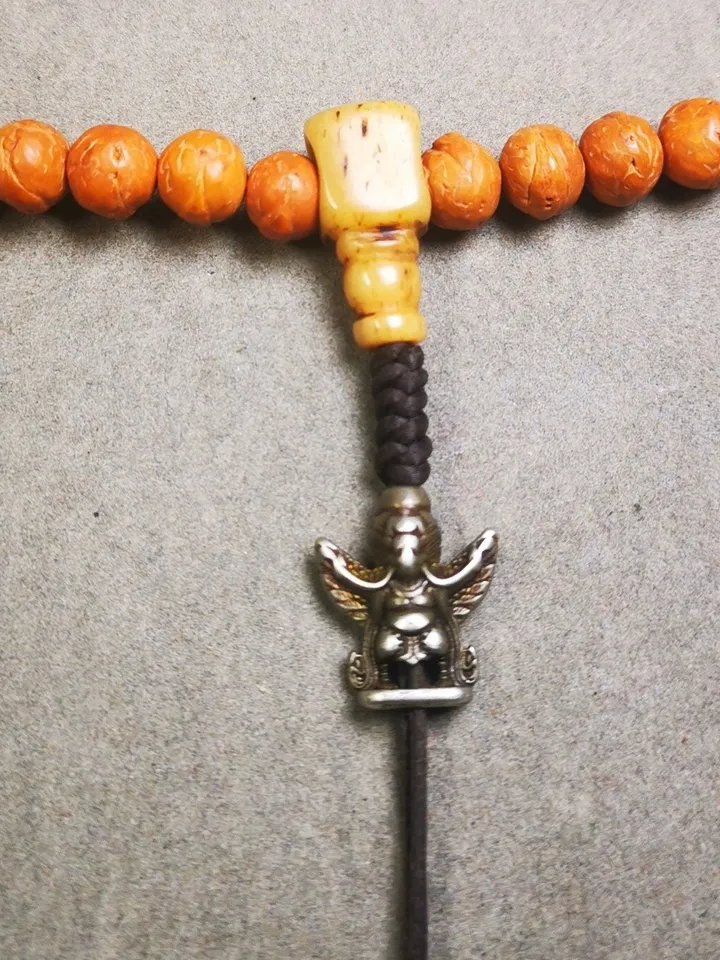 Gandhanra Handmade Tibetan Amulet,Garuda Pendant for Mala,Bag Hanging,Prayer Bead Accessories,0.7" × 0.6"