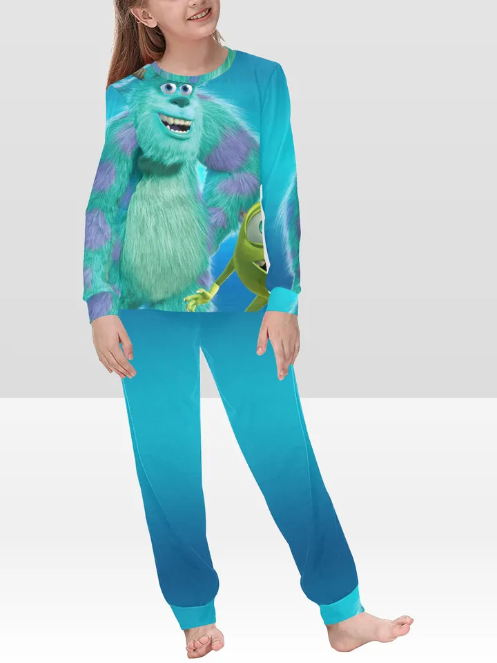 Monsters Inc Kids Girls Pajamas Set, PJ Set pajama loungewear sleepwear