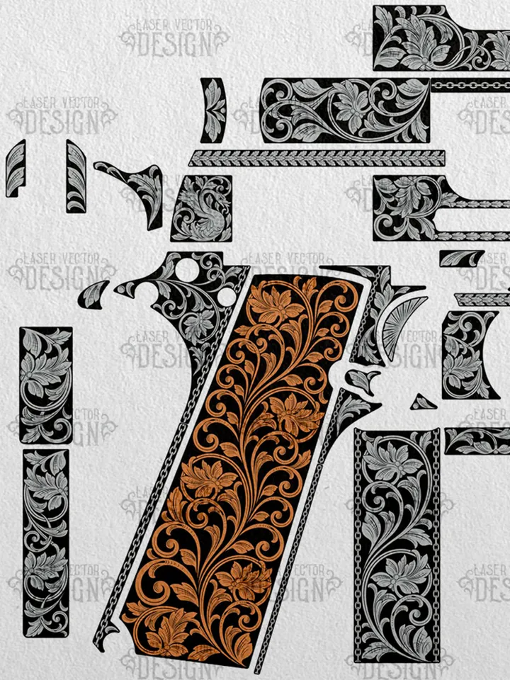 VECTOR DESIGN Colt 1911 Government Scrollwork 16