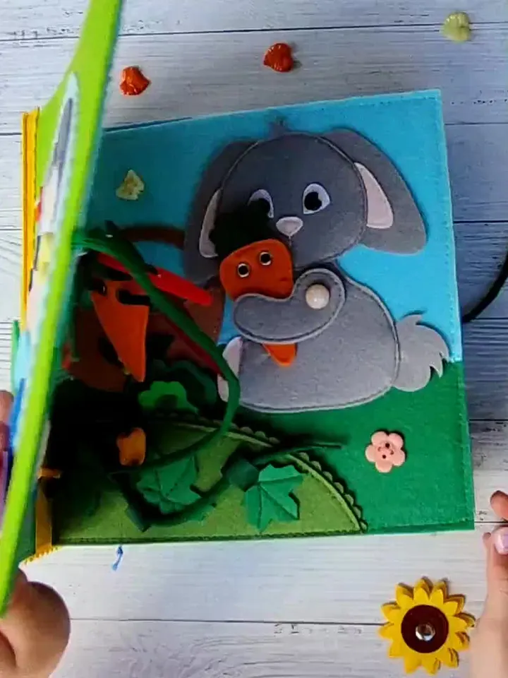 Farm Animals Quiet book pattern, Felt activity book pattern pdf, DYI Quiet book sewing for kids 2, 3, 4year old, Baby soft book tutorial