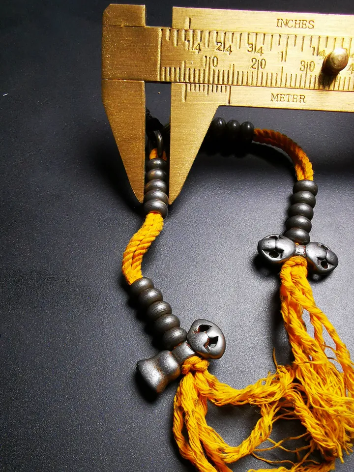Gandhanra Handmade Tibetan Buddhist Mala Counters,Prayer Bead Counters,with Dorje and Vajra, Made of Cold Iron