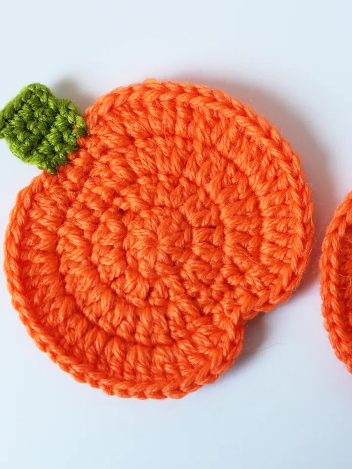 Crochet pumpkins Halloween coaster for fall table decor, Decorative pumpkin Autumn decorations, Primitive fall decor