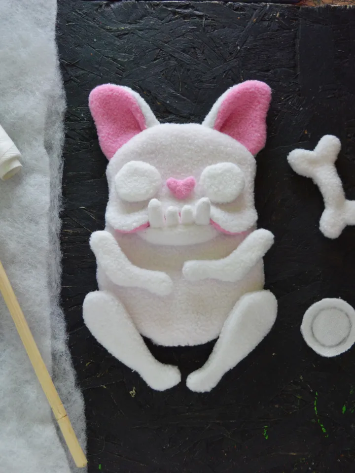 PDF Plush Toy Pattern – Fleece Cat & Dog with Accessories