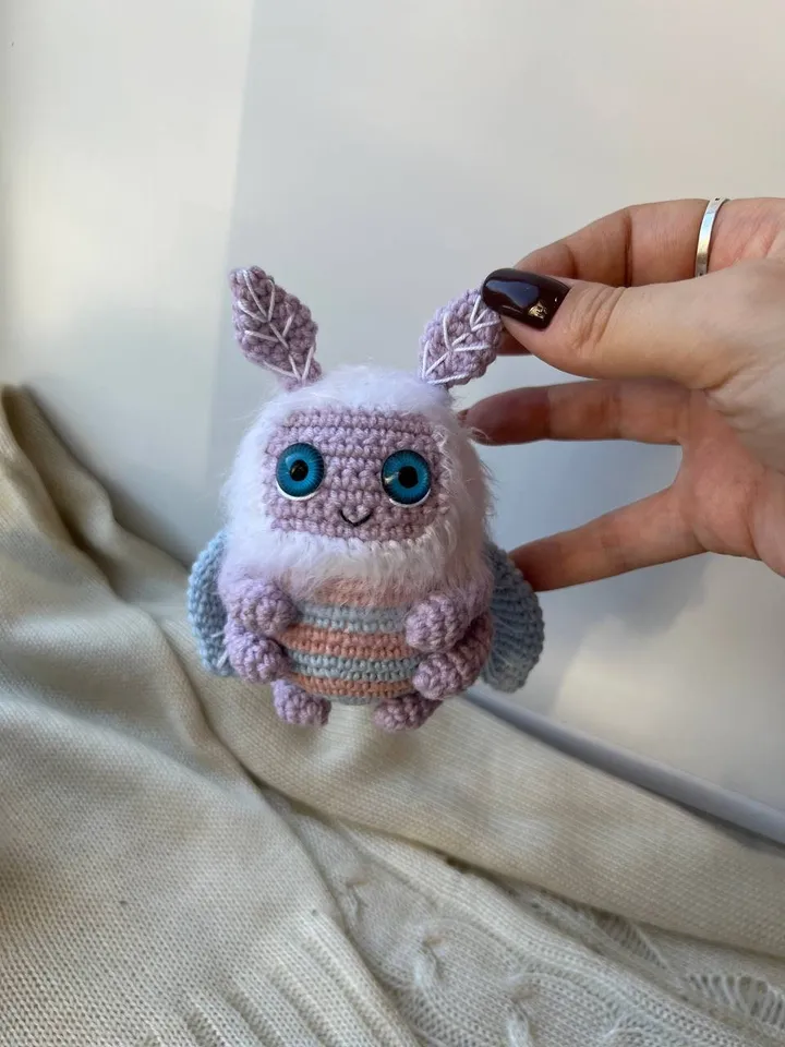 PDF Crochet Pattern Butterfly, Amigurumi Moth, Amigurumi Butterfly, Butterfly doll, Cute monster Moth, amigurumi animal