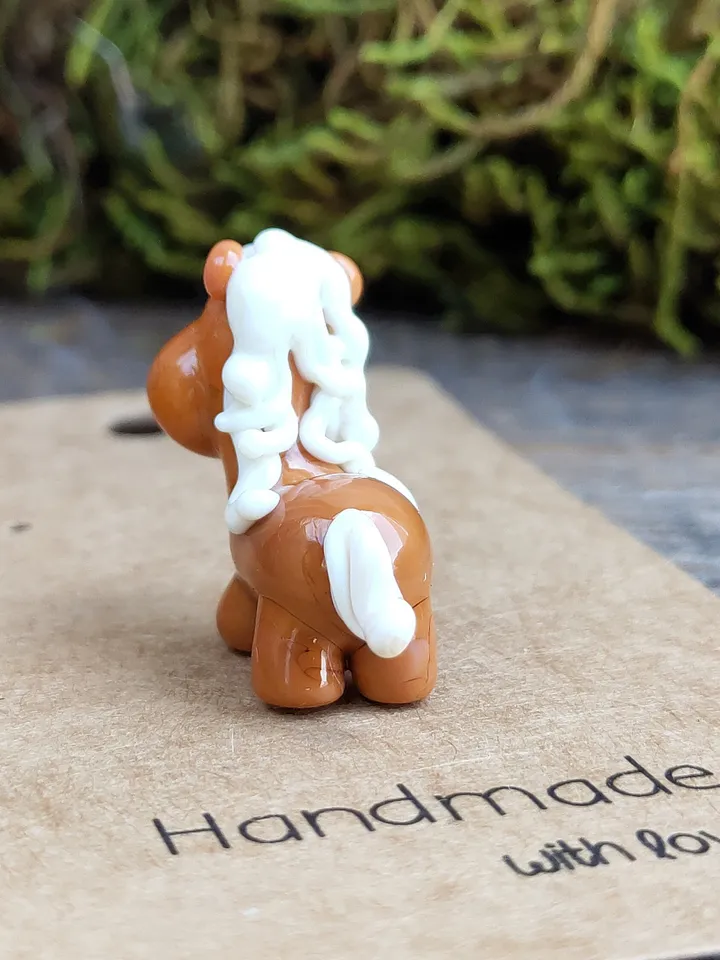 TINY GLASS ANIMALS Horse gifts Horse figurine Miniature horse ornament Glass Horse sculpture Horse decor Tiny horse glass figurines