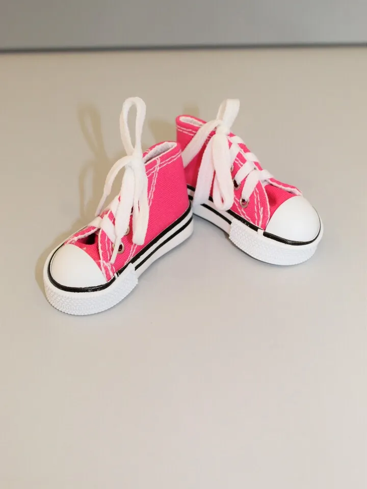Textile sneakers for 1/3 1/4 SD BJD Doll - 7.5cm sole length - Or any other doll – Christmas gift idea