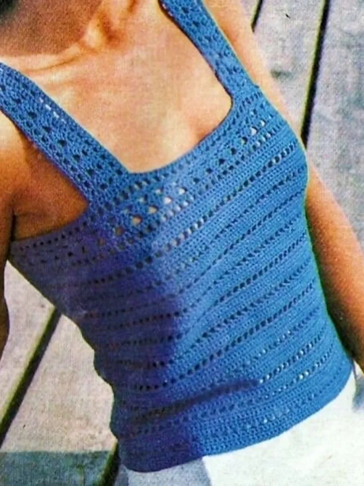 Crochet top, crochet pattern top, tank top pdf